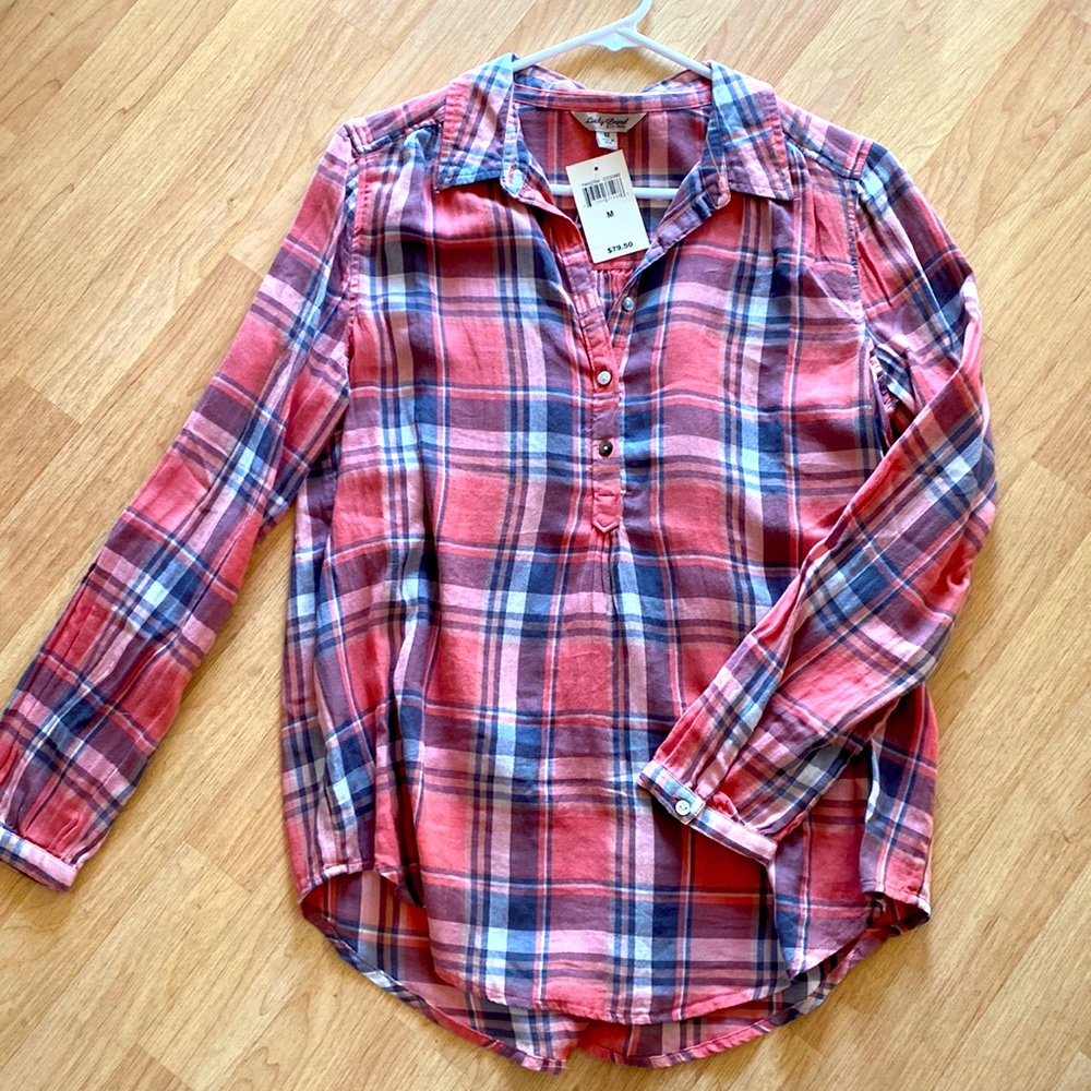 Women’s Lucky Brand Long Sleeve Pull-over Blouse Size Medium